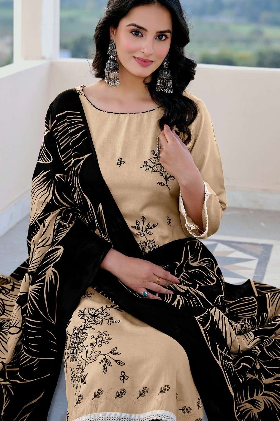 JAMATMAL ANTIQUE VOL 12 PREMIUM RAYON WITH SEQUENCE SUIT FOR...