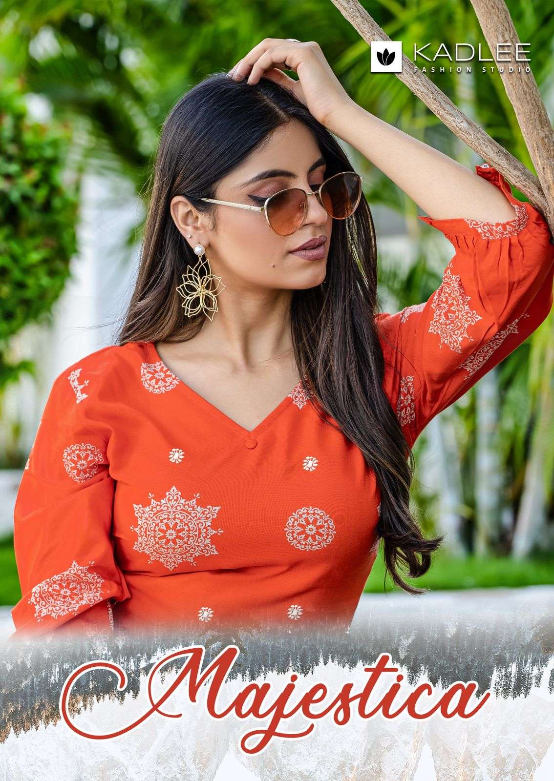 KADLEE MAJESTICA RAYON PRINT KURTI PANT SIMPLE OUTFIT REGULA...