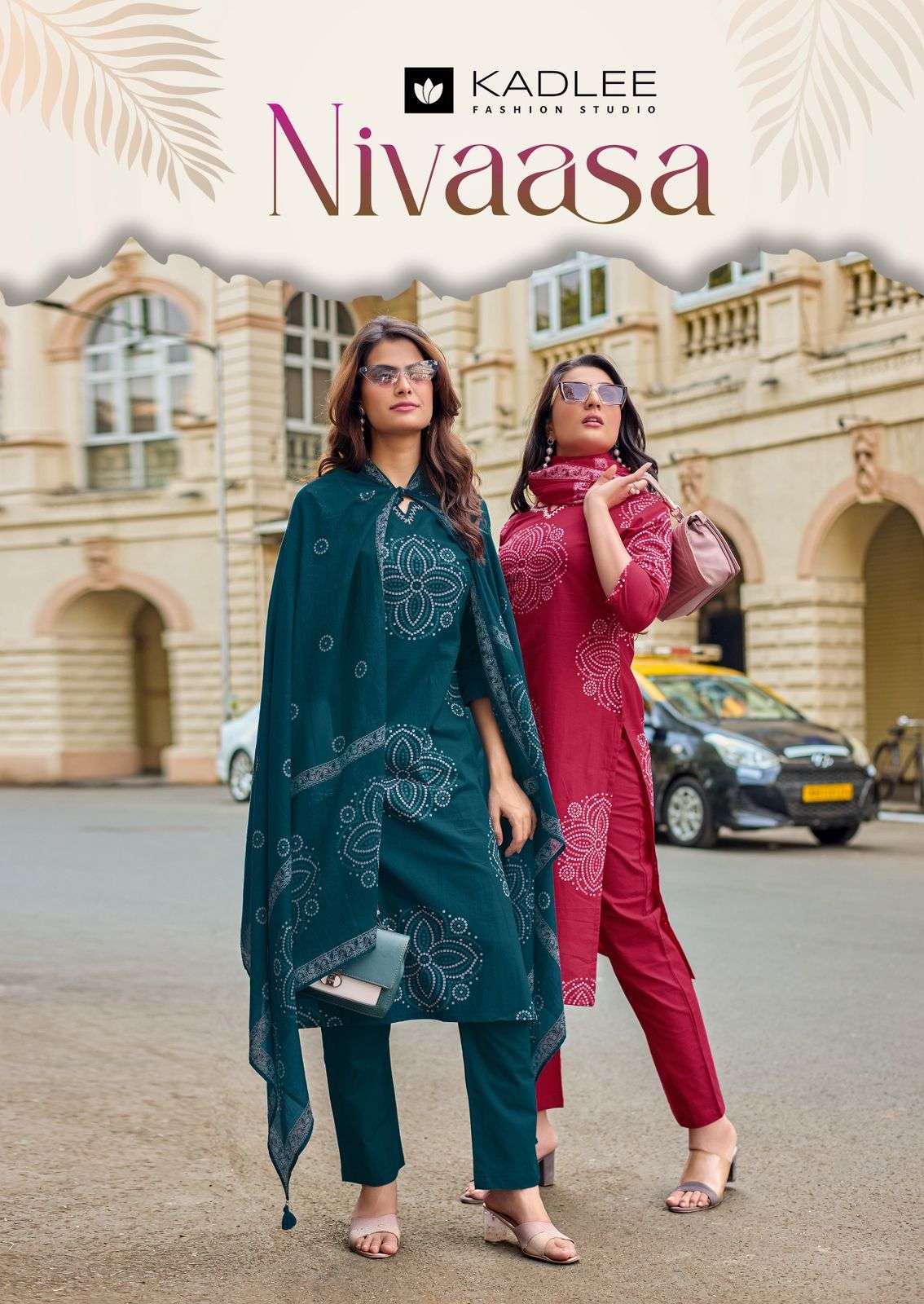 KADLEE NIVAASA DHABU COTTON PRINT FANCY SUIT READYMADE RESEL...