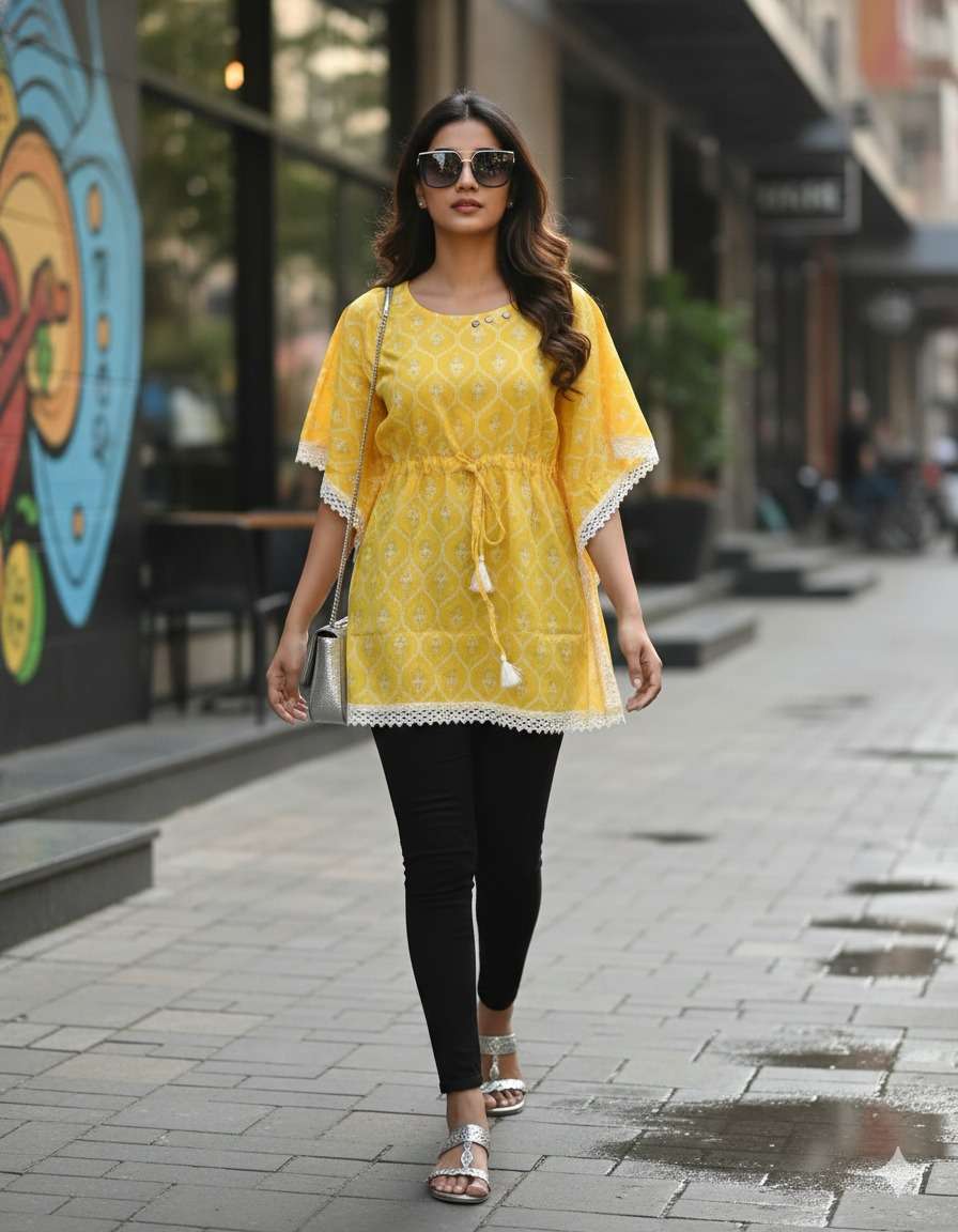 KAFTAN WEAR STYLE SHORT TOP REGUALR WEAR GIRL WHOLESALE FF