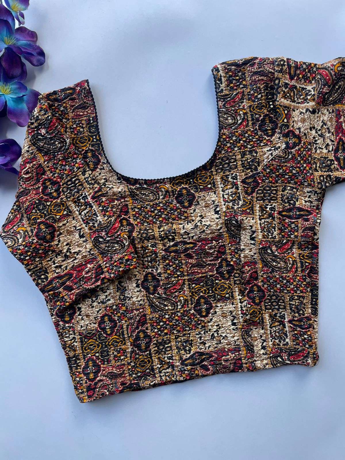 KALAMKARI COTTON FABRIC AND STRETCHABL WITH KALAMKARI PRINT ...