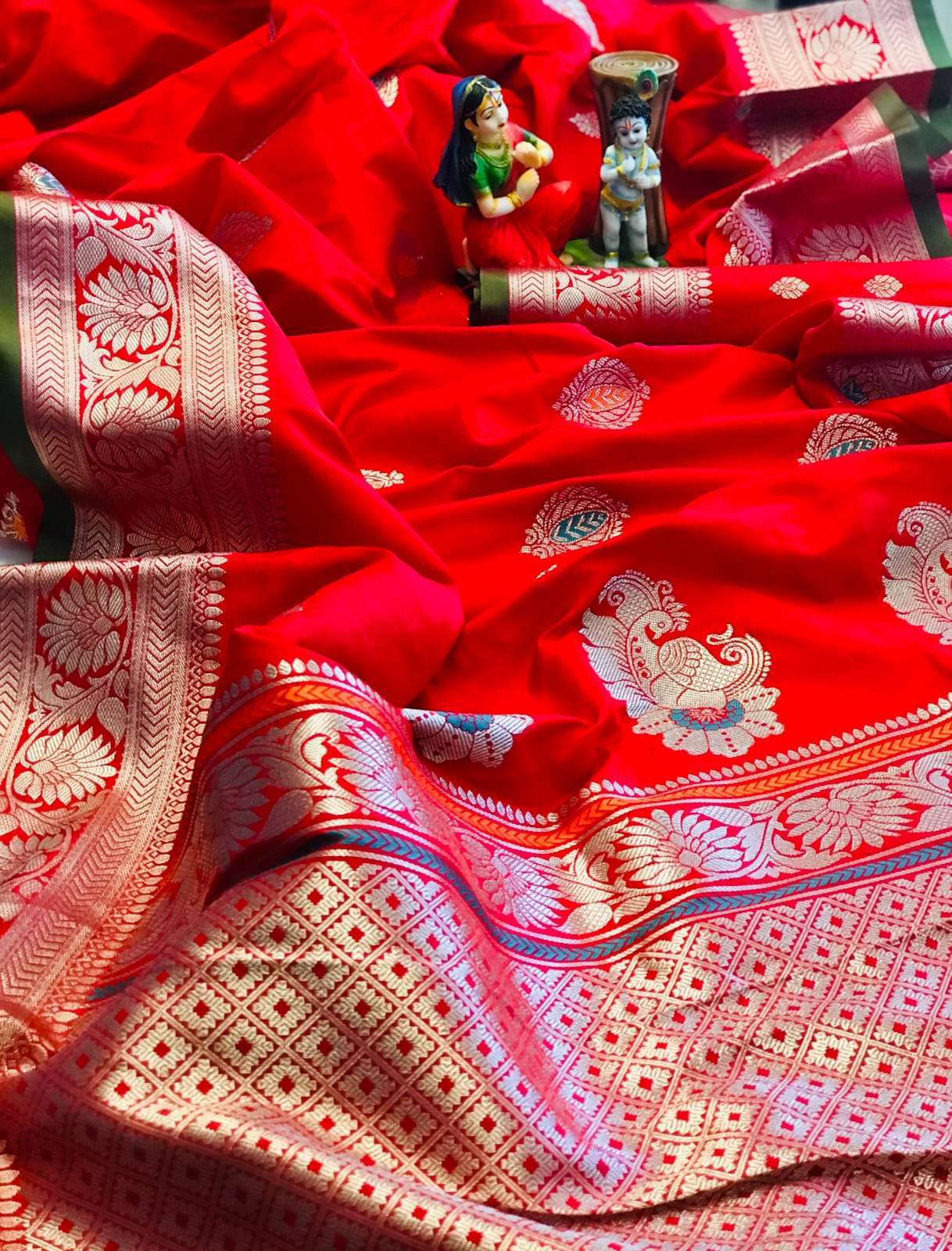 KALYANI SOFT BANARASI LICHI SILK ATTRACTIVE COLOR COMBINATIO...
