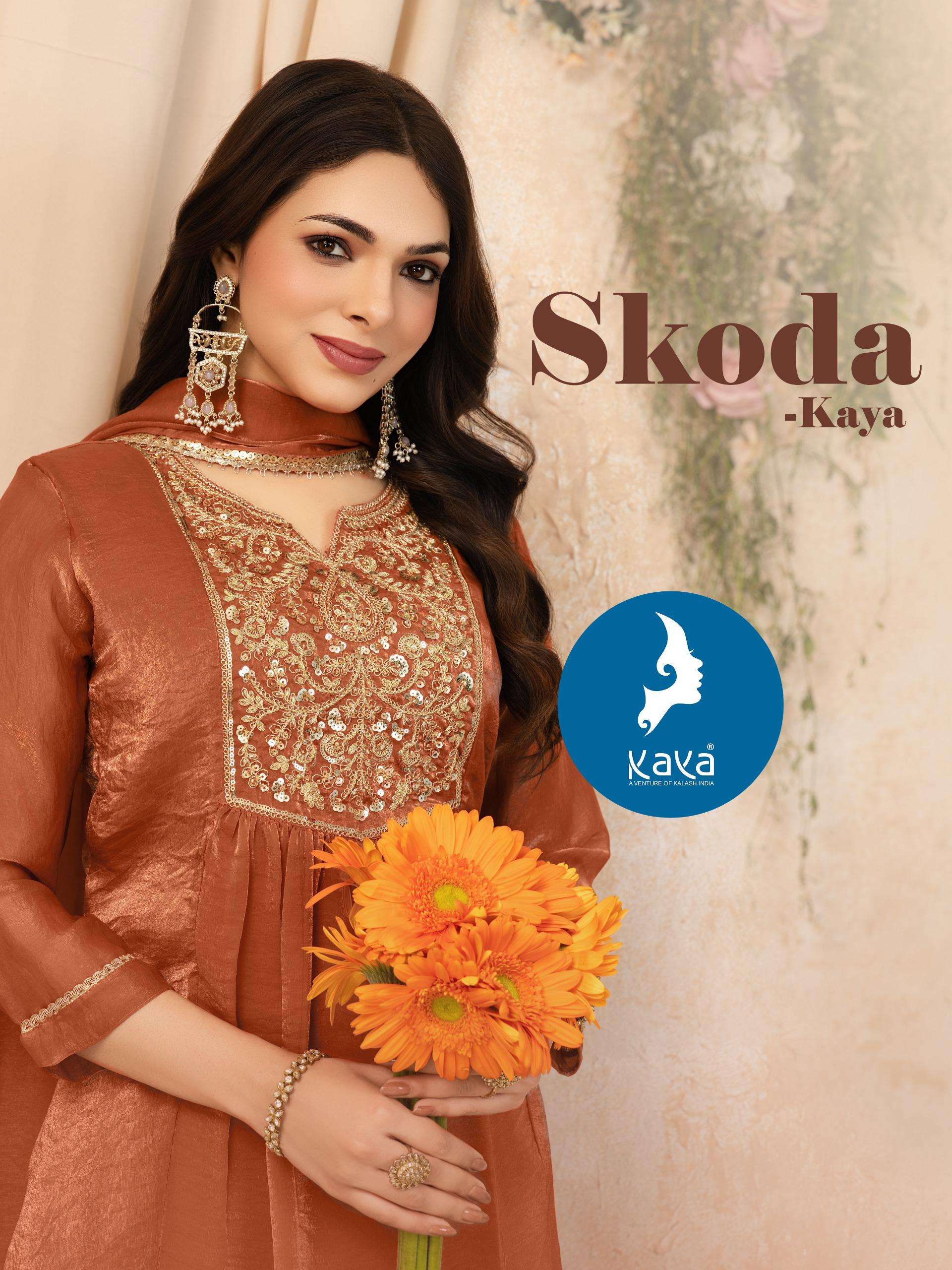KAYA KURTI SKODA  3 PIECE ANARKALI CONCEPT READY TO WEAR FUN...