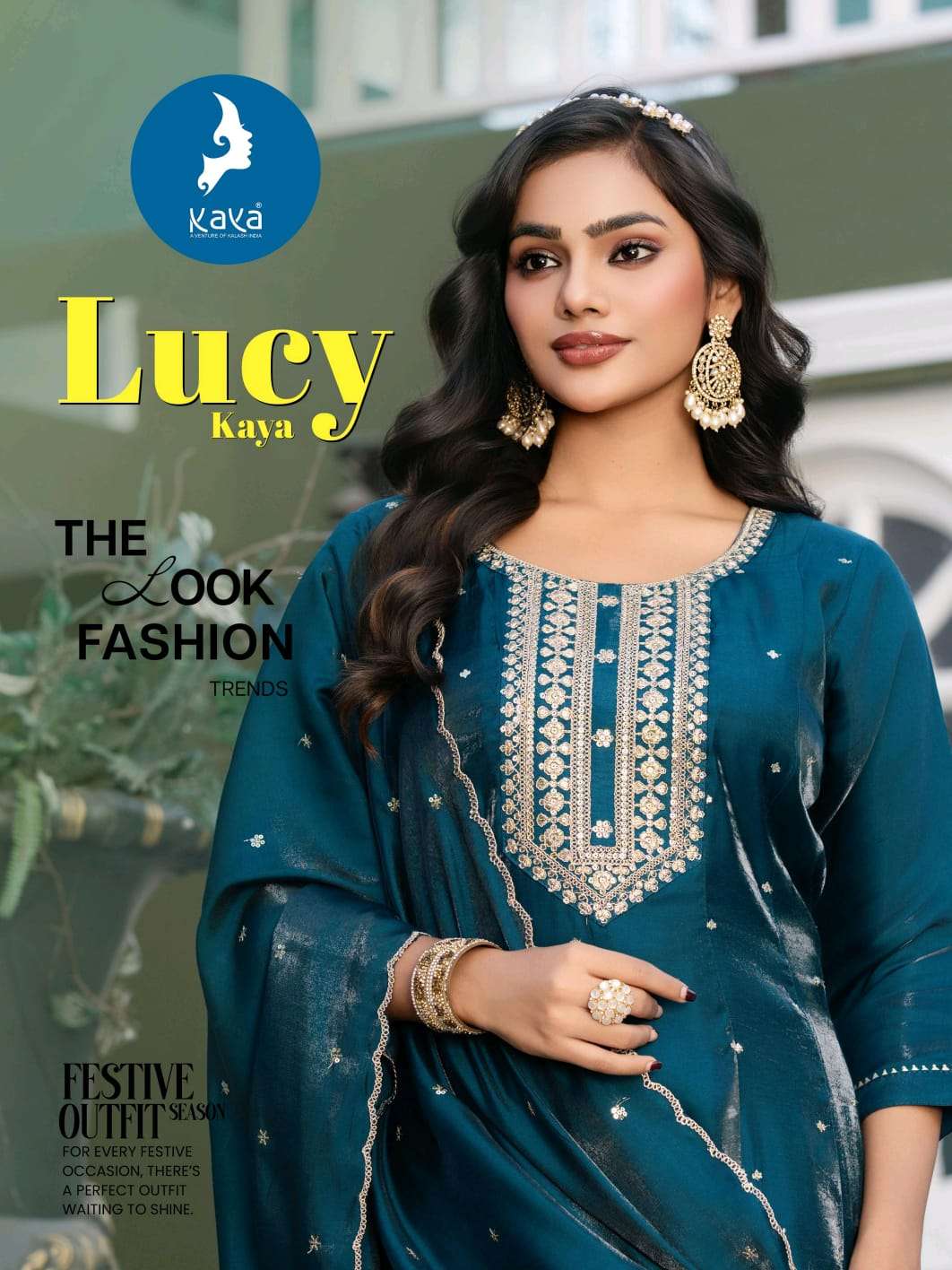 KAYA KURTIS LUEY READYMADE DESIGNER NECK RUND KURTI SUIT RES...