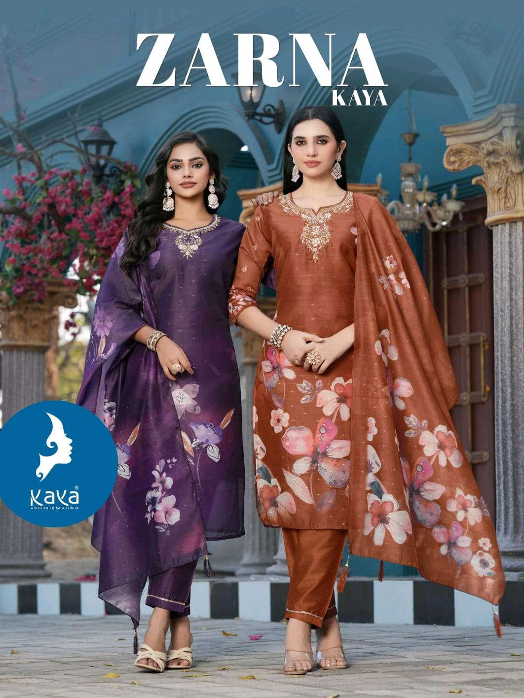 KAYA KURTIS ZARNA NEW PRINT STYLISH SALWAR SUIT CATALOG WHOL...