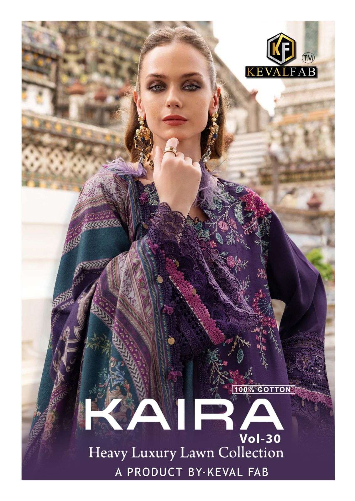 KEVAL FAB KAIRA VOL 30 EID COLLECTION PAKISTANI KARACHI PRIN...