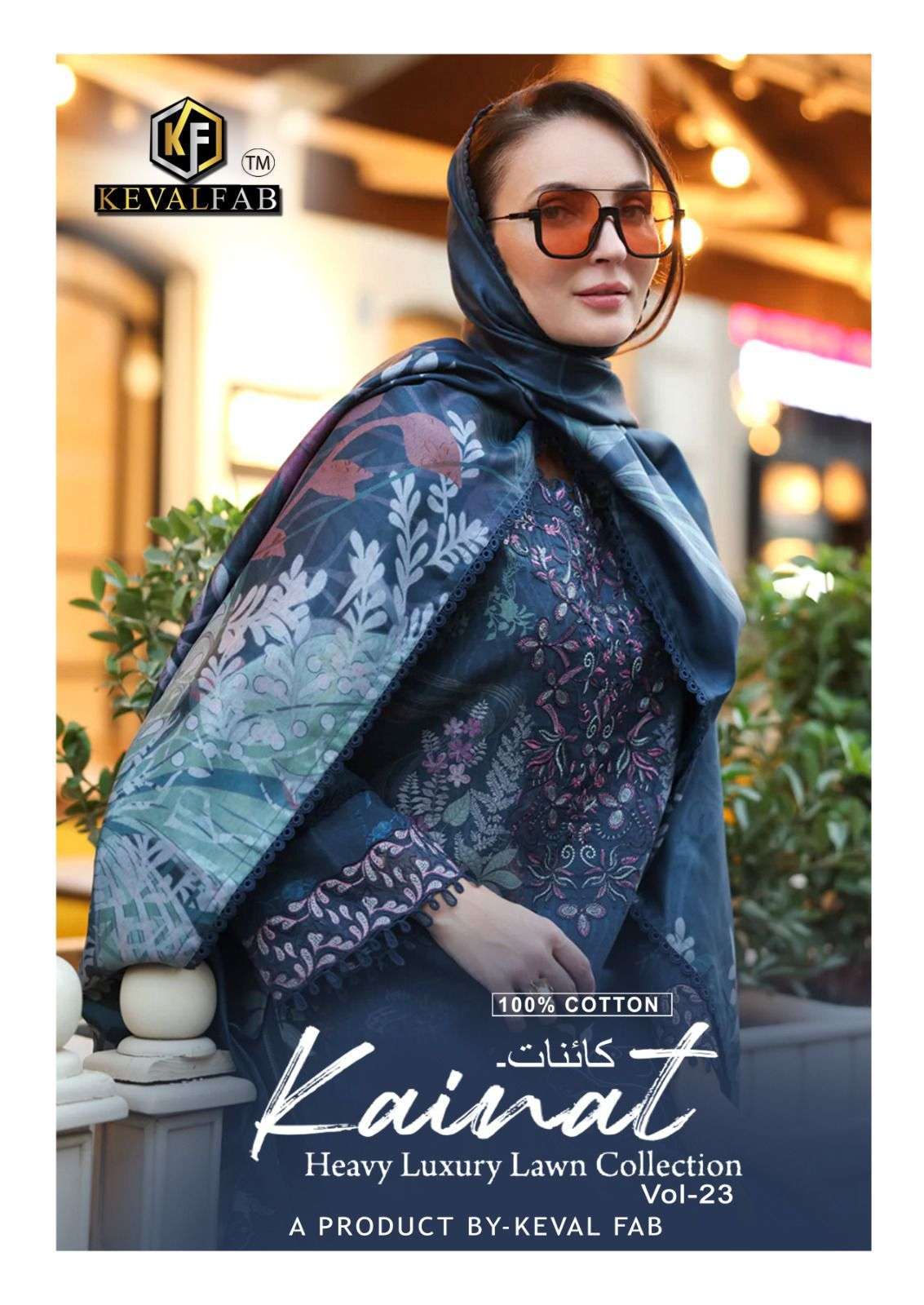KEVAL FABS KAINAT VOL 23 PAKISTANI KARACHI READYMADE 3 PIECE...