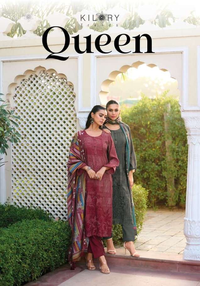 KILORY TRENDS QUEEN SILK DIGITAL FOIL PRINT YOUNG LOOK SUIT ...