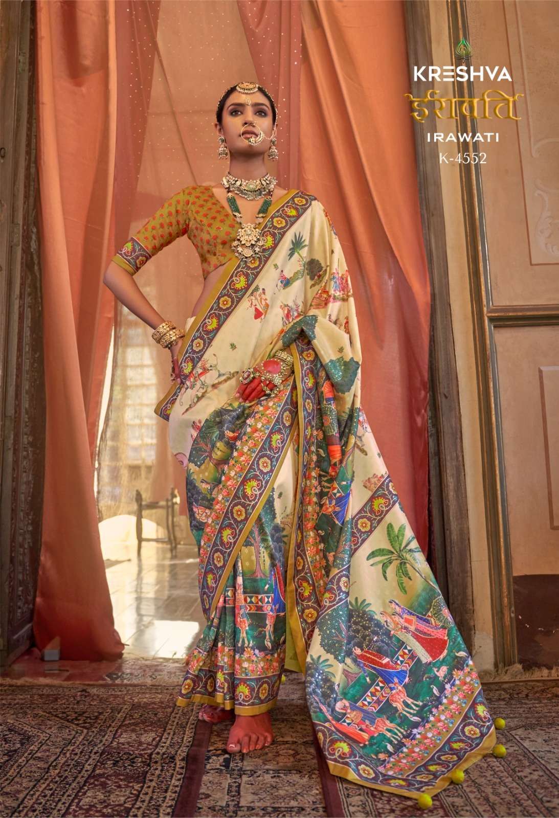  Kreshva Irawati 4549 To 4557 High Quality Super 801 P.V Sil...