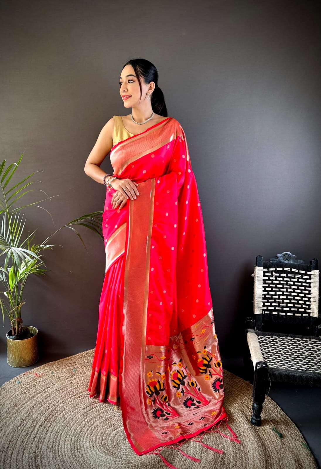 laabh Unique High Quality soft and beautiful Lichi Silk pait...