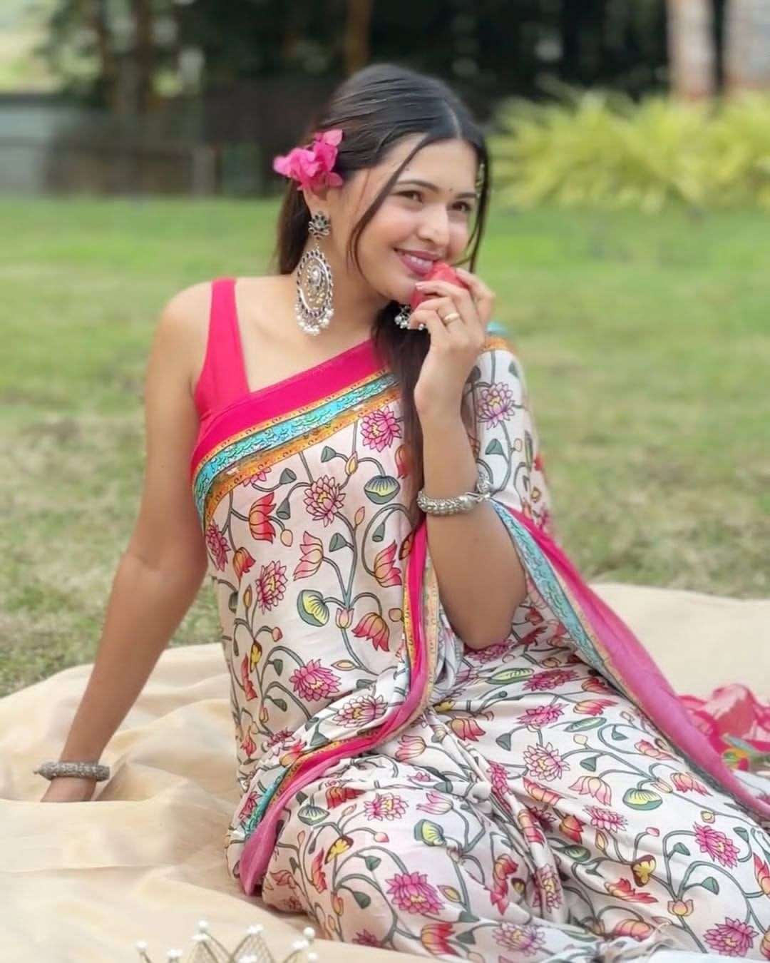 Lagdi Patta Saree New Pure Gajji silk fabric grace in every ...