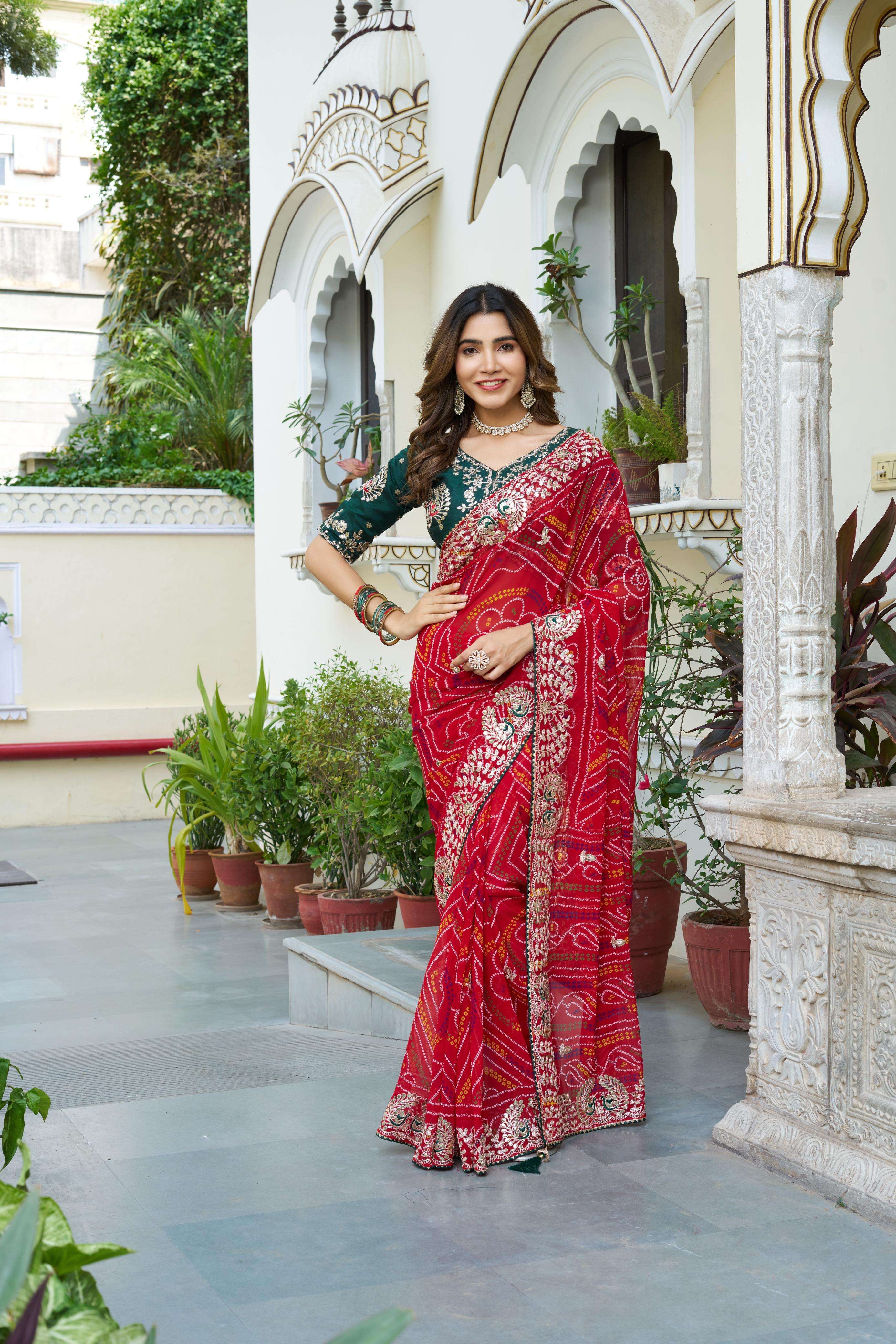 Launching New Festival pure bandhrej fabric grace in every f...