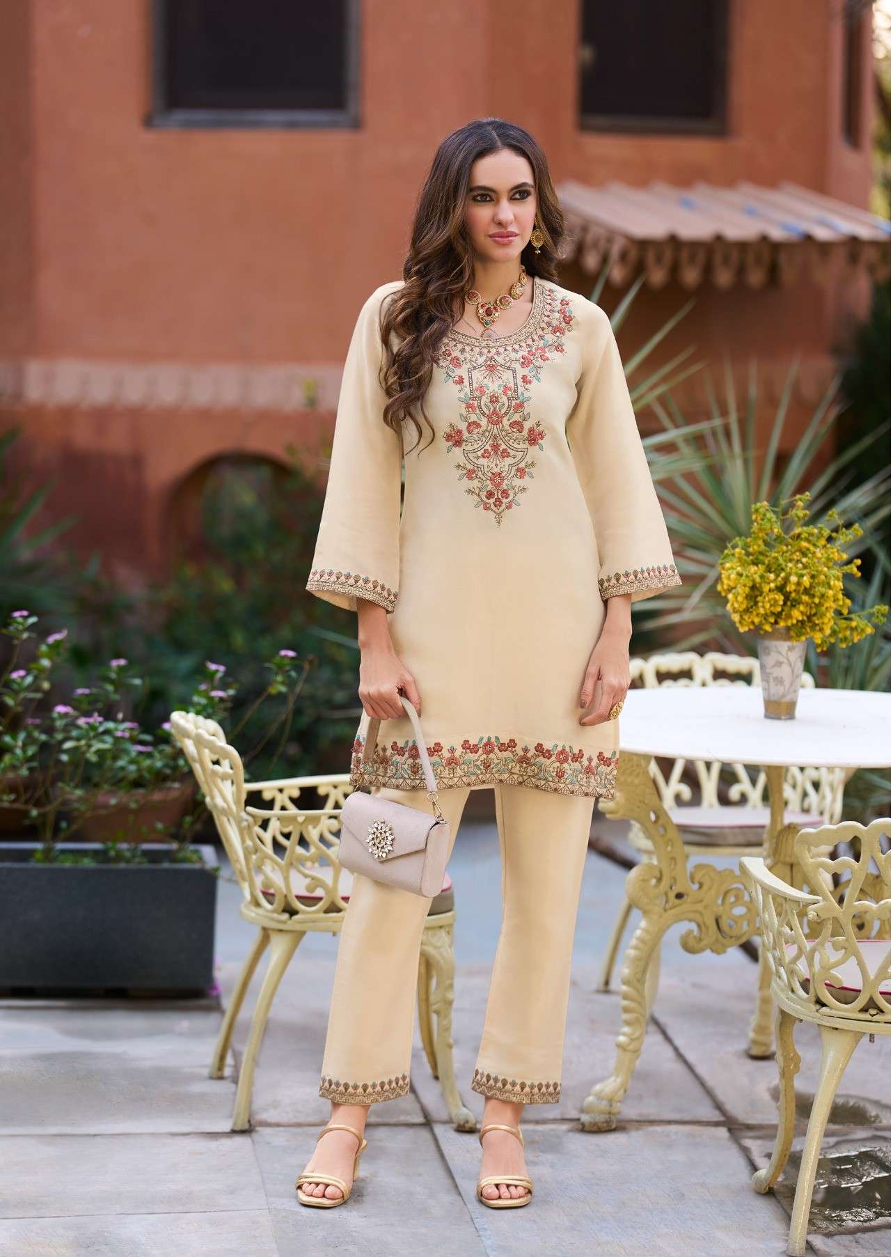 LILY & LALI JASLEEN HANDWORK SILK DESIGNER EXCLUSIVE CORD SE...
