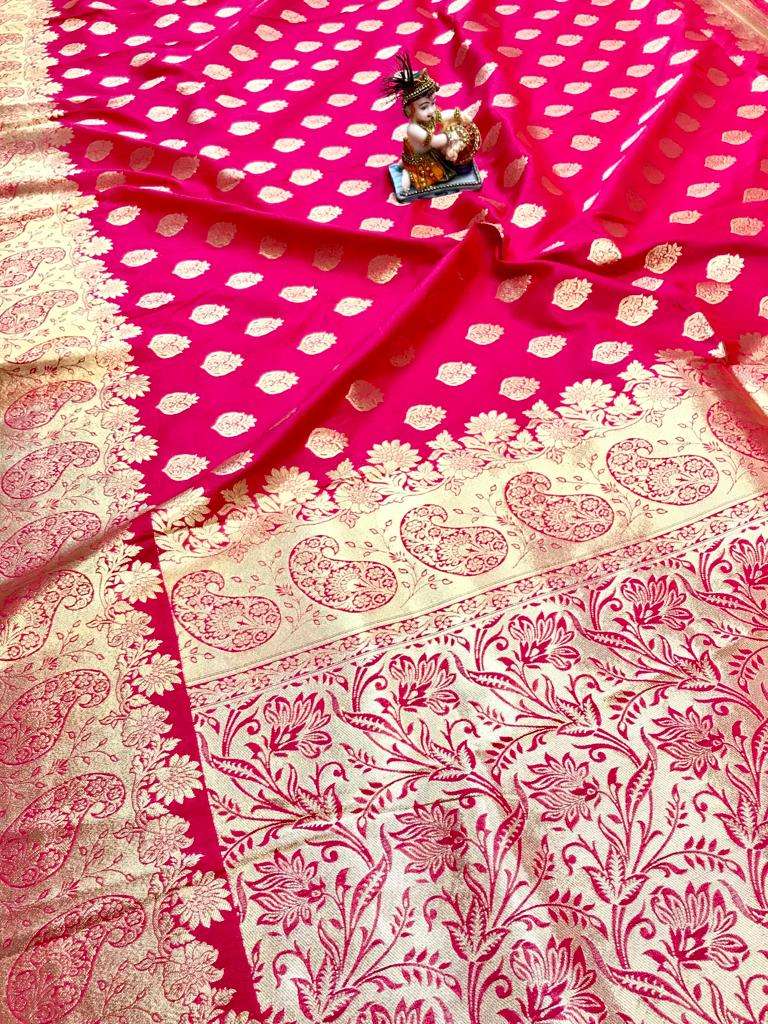 MANNAT SOFT LICHI SILK FABRIC WE TRY TO MAKE BEAUTY MORE BEA...