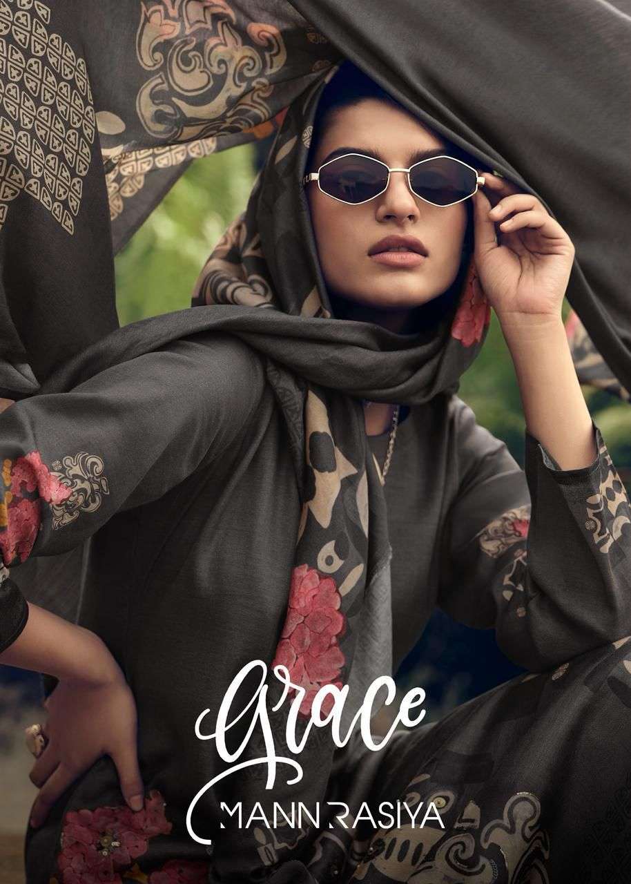 MANNRASIYA GRACE JAAM COTTON DIGITAL PRINT SUIT FOR FEMALE B...