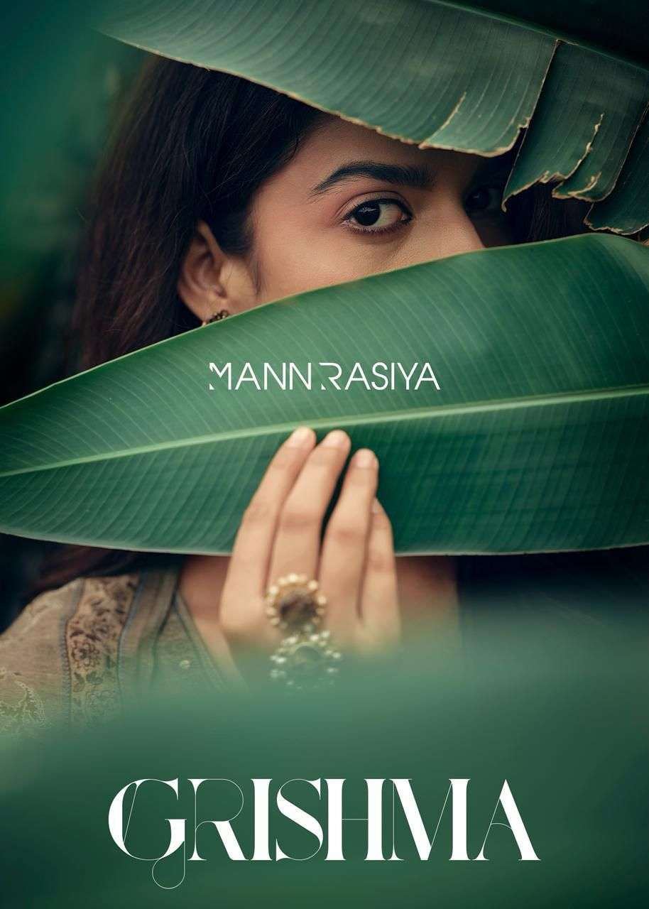 MANNRASIYA GRISHMA LILEN WITH  HEAVY KHATLI WORK SUIT FOR RI...