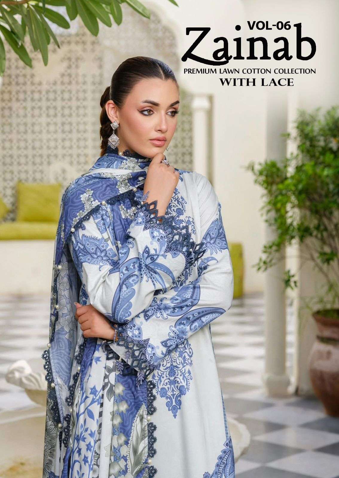 MISSWORLD CHOICE ZAINAB VOL 6 KARACHI PRINT DRESS DESINGER E...