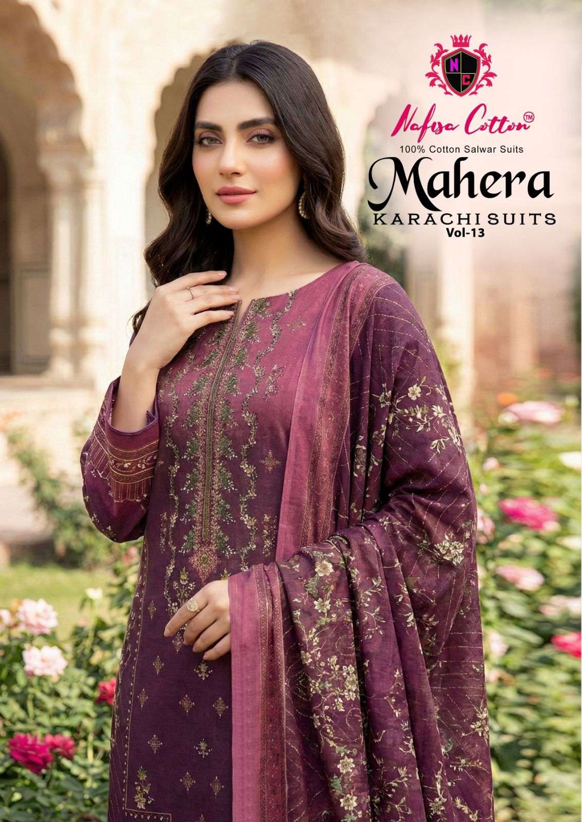 NAFISHA COTTON MAHERA KARACHI SUITS VOL 13 SUMMER WEAR SOFT ...