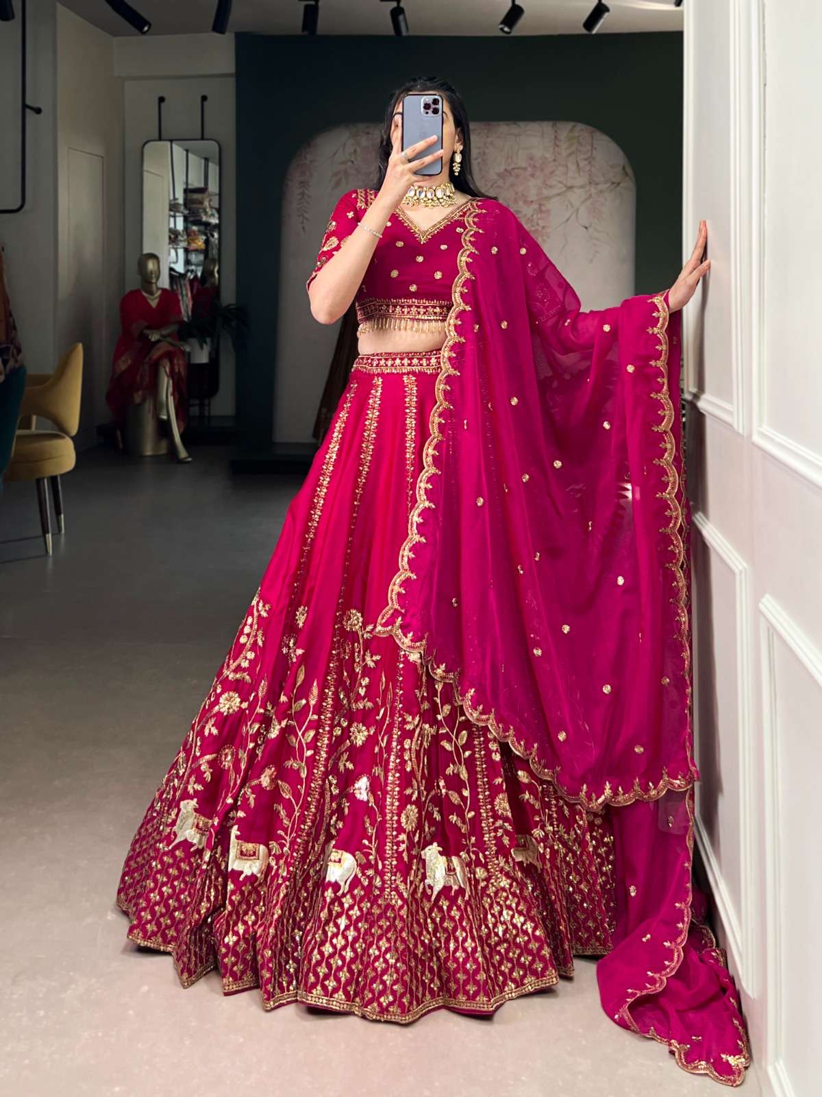  Natural Pink glow Natural Silk fabric Where rich Natural ...