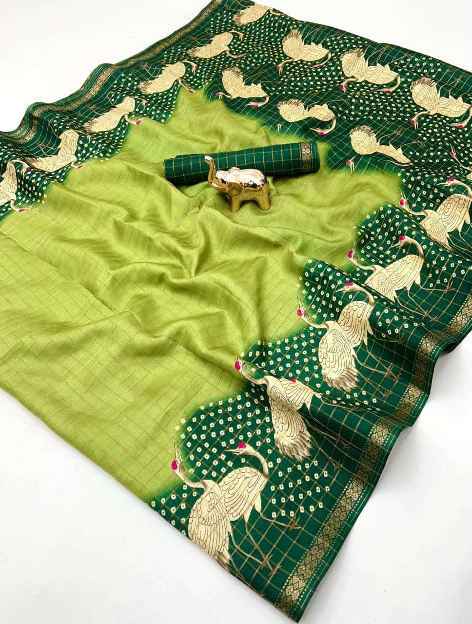 New premium Soft Digital kalamkari Dola fabric checks print...