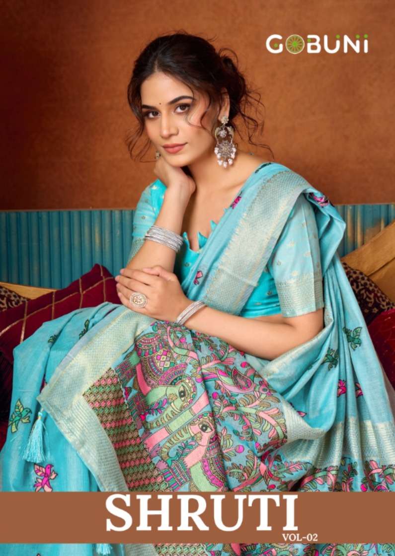 Gobuni Shruti Vol 2 2711  To  2716  Katha work modal fabric ...