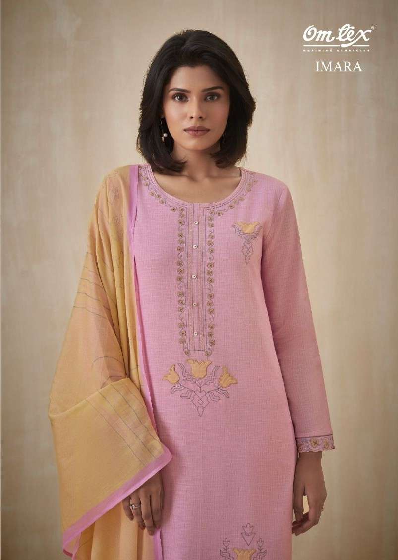 OM TEX IMARA COTTON DIGITAL PRINT WITH EMBROIDERY  3 PIECE D...