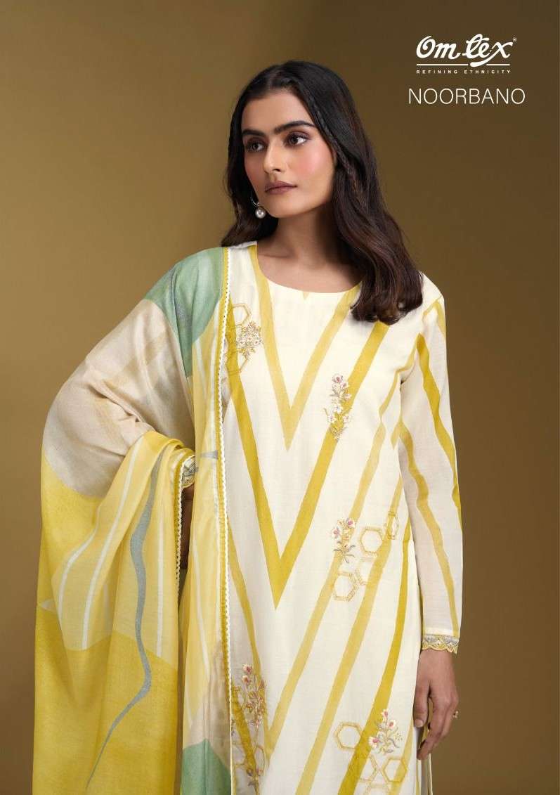 OM TEX NOORBANO MAL CHANDERI SILK DIGITAL DESIGN SALWAR DRES...