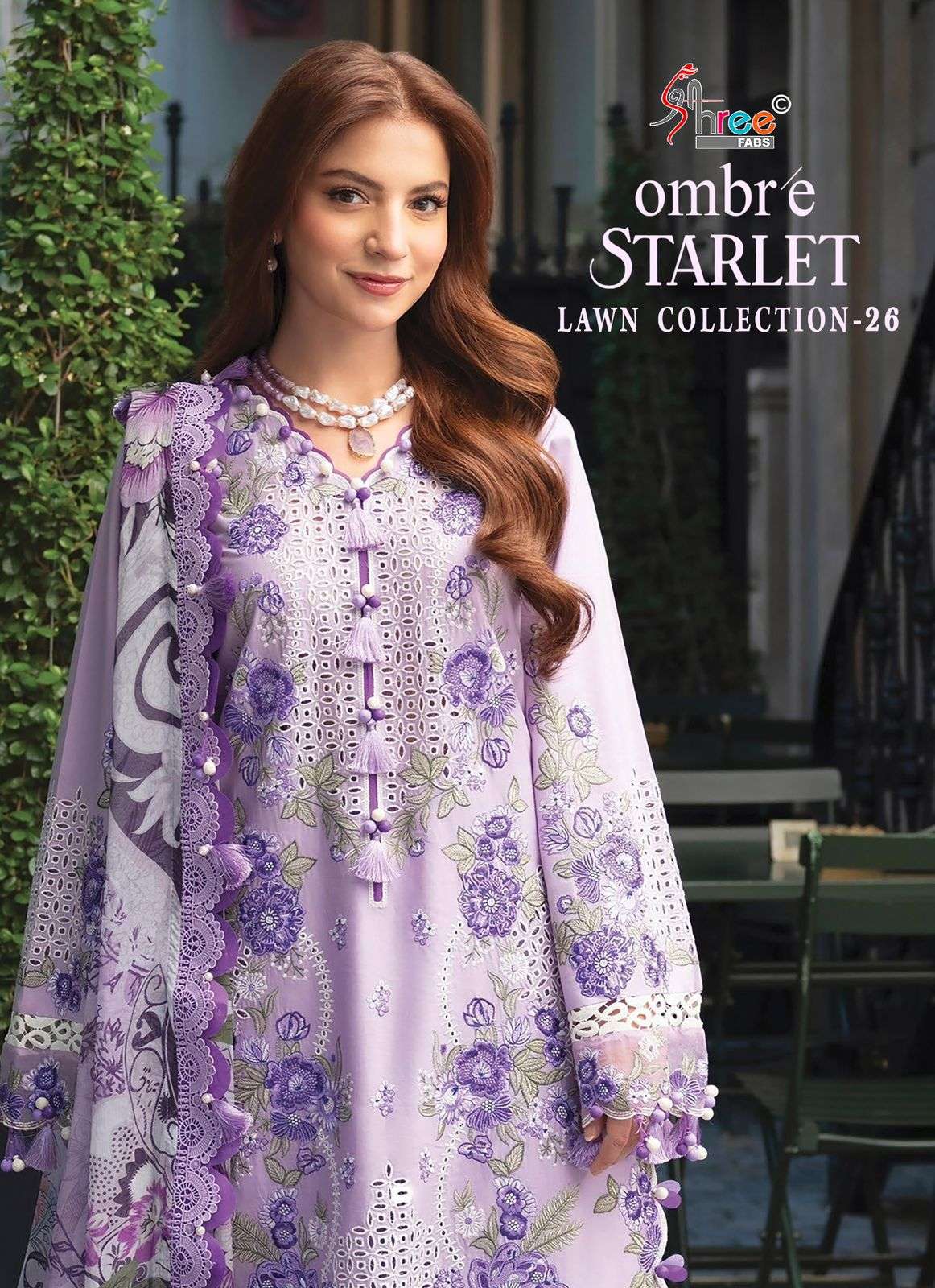 OMBRE STARLET LAWN COLLECTION VOL 26 COTTON WITH EMBROIDERY ...