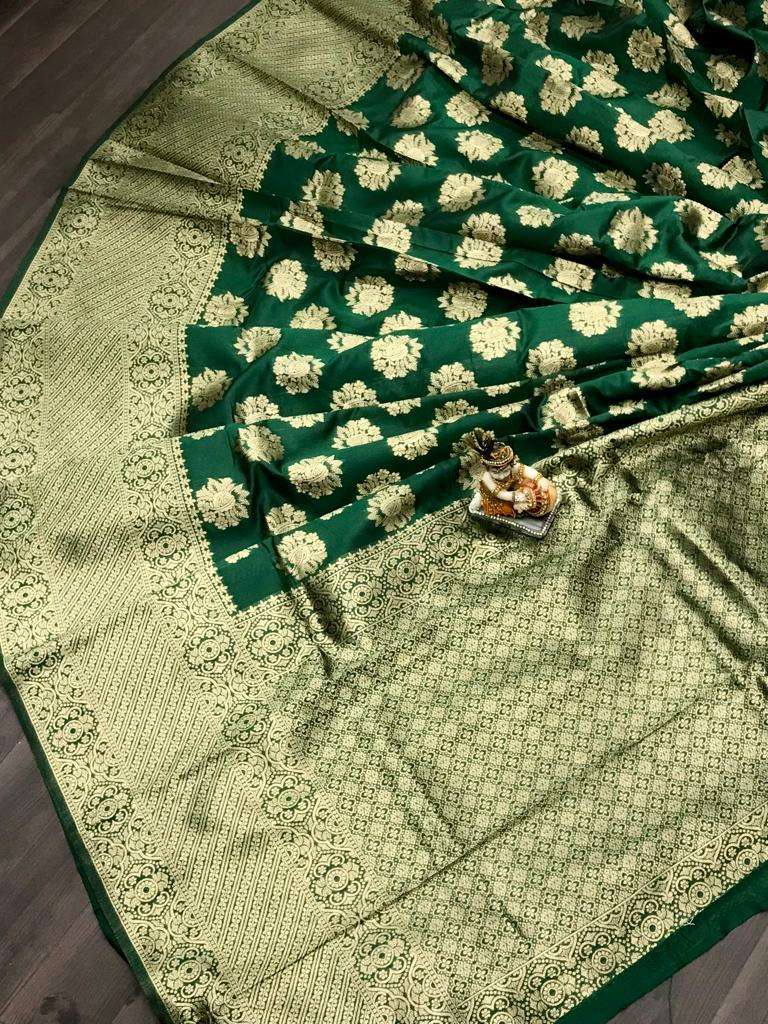 OSAN SOFT AND PURE BANARASI SILK FABRIC WITH GREAT WOVEN AND...