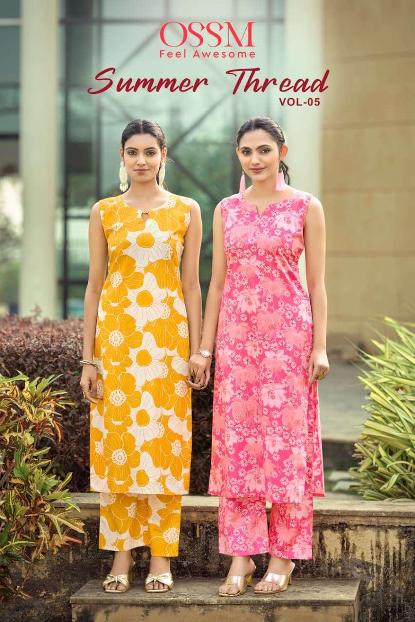 OSSM SUMMER THREADS VOL 5 COTTON SLEEVELESS CO ORD SET COLLE...