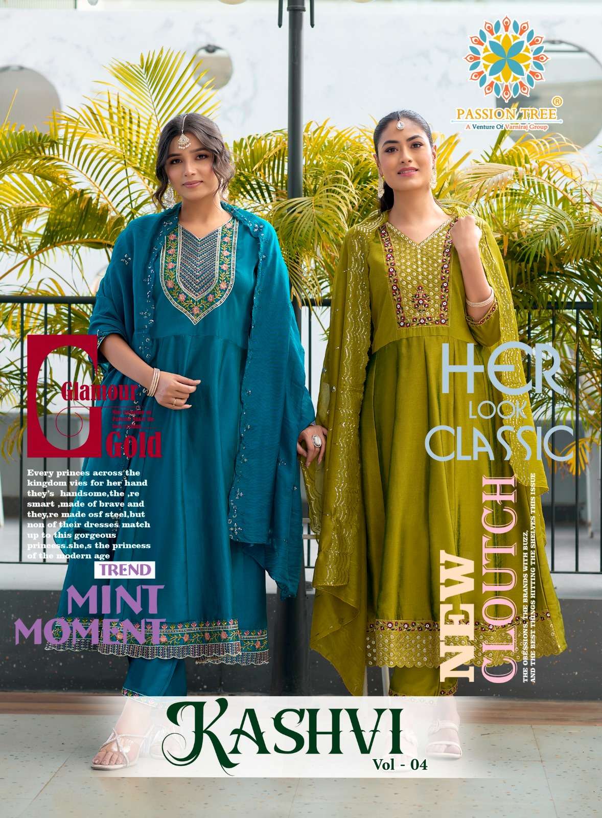 PASSION TREE KASHVI VOL 4 SILK WITH COTTON INNER ANARKALI KU...