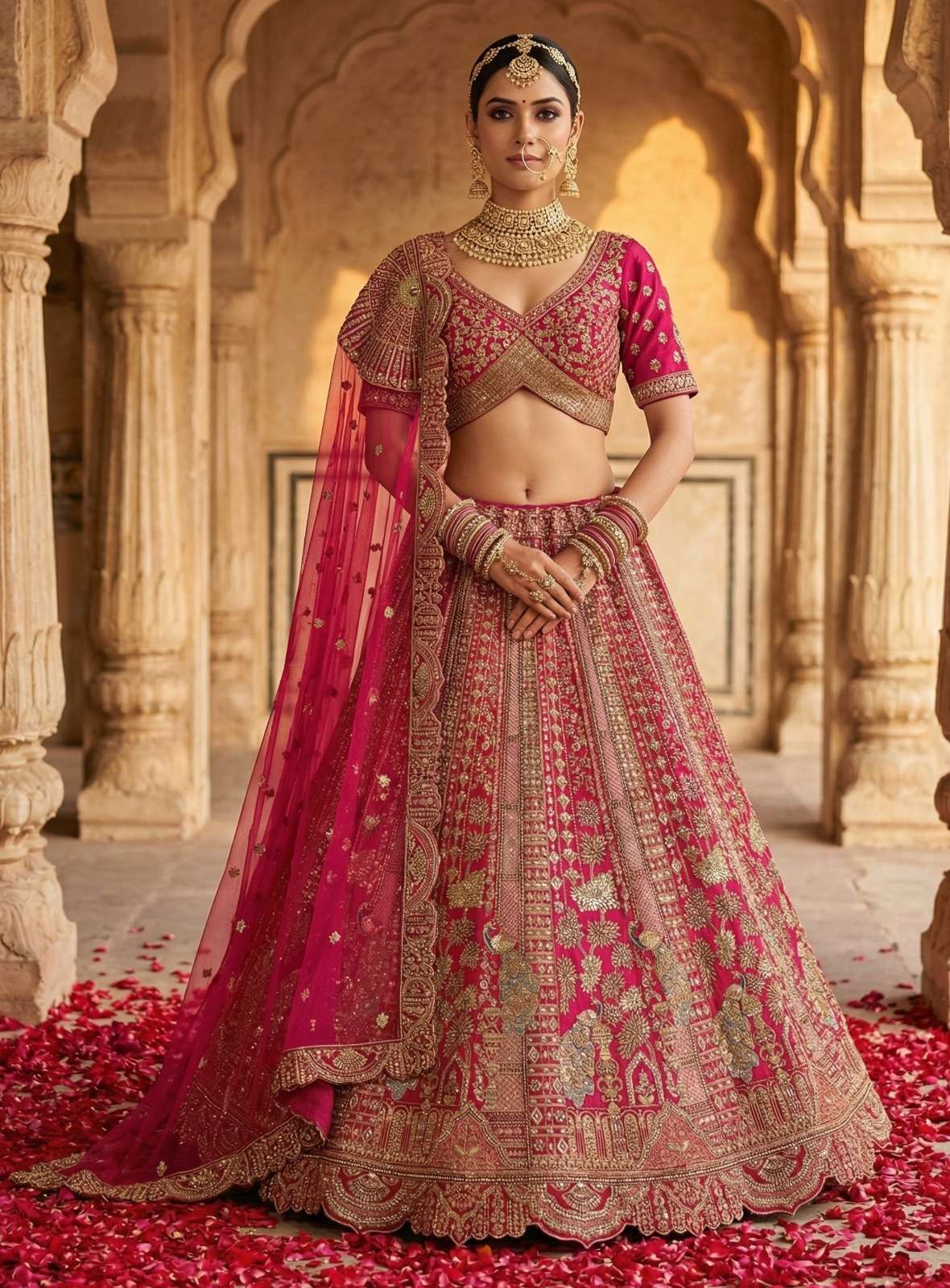 PC BELINA GRACE IN EVERY FOLD TRADITIONAL RED BRIDAL WEDDING...