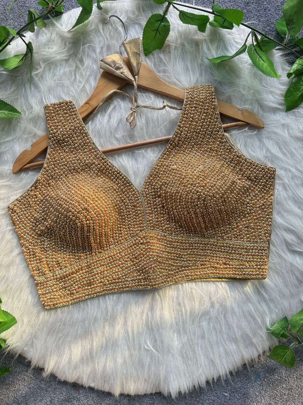 Pearl moti blouse Presenting New Handcrafted Blouse Ready To...