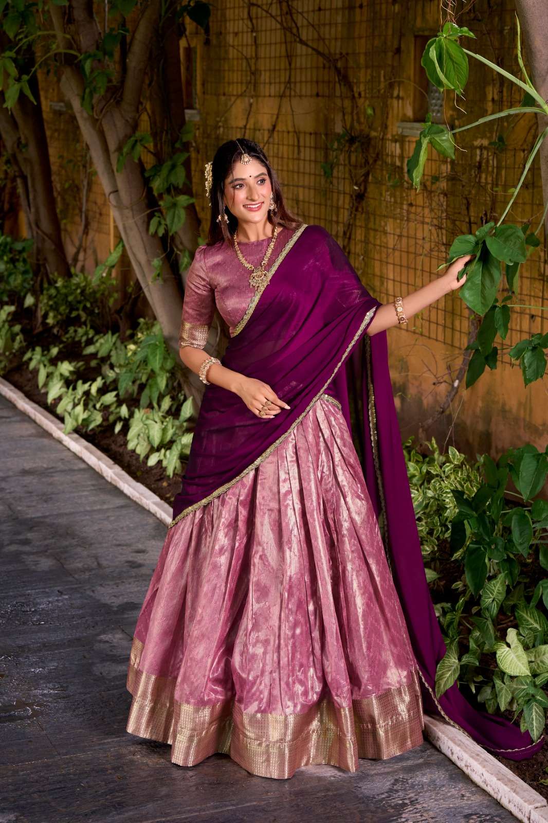 Prathima A festive perfect lehenga crafted in Dupion silk br...