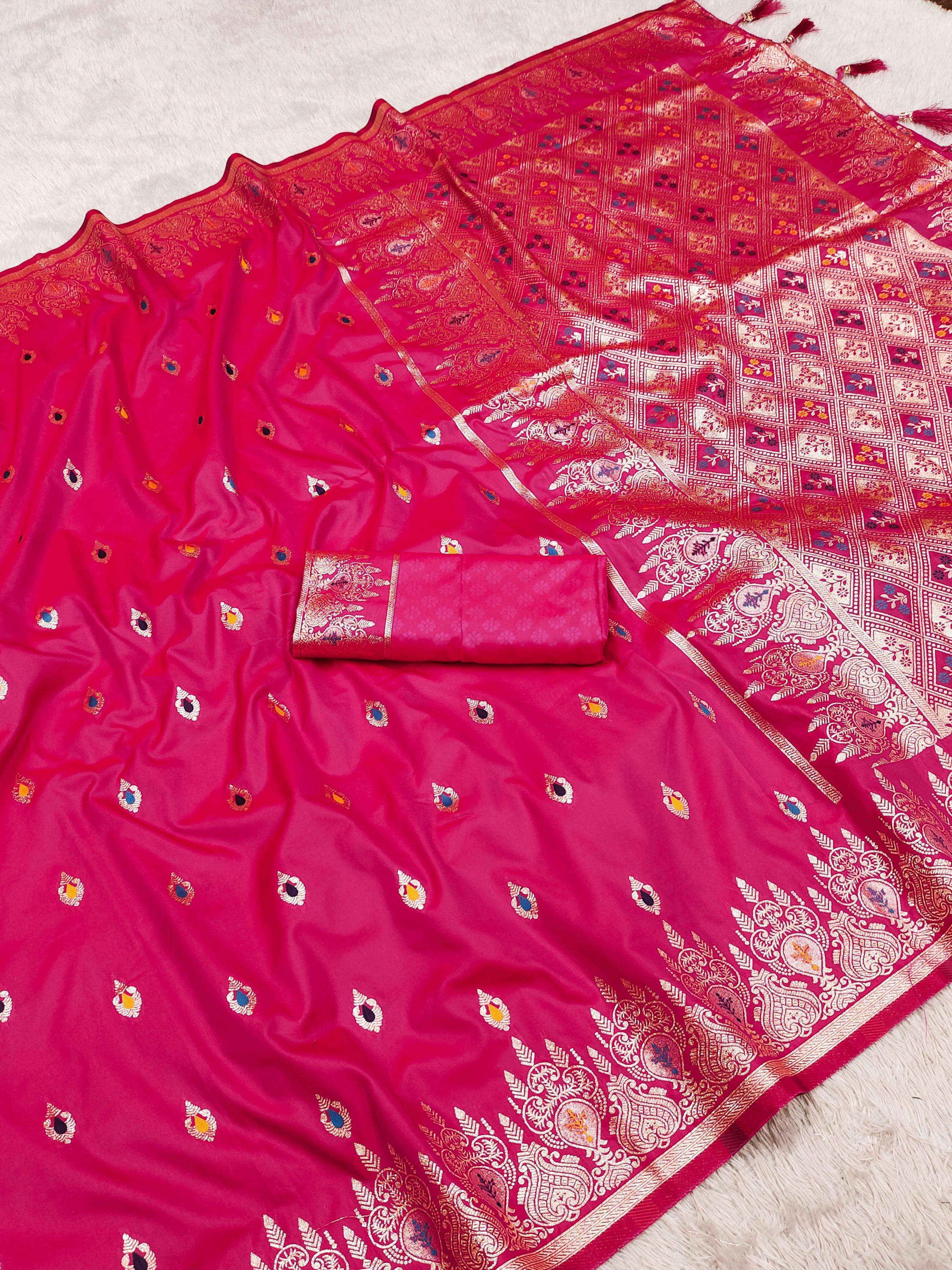 Premium Collection Banarasi 24 Original silk fabric having n...