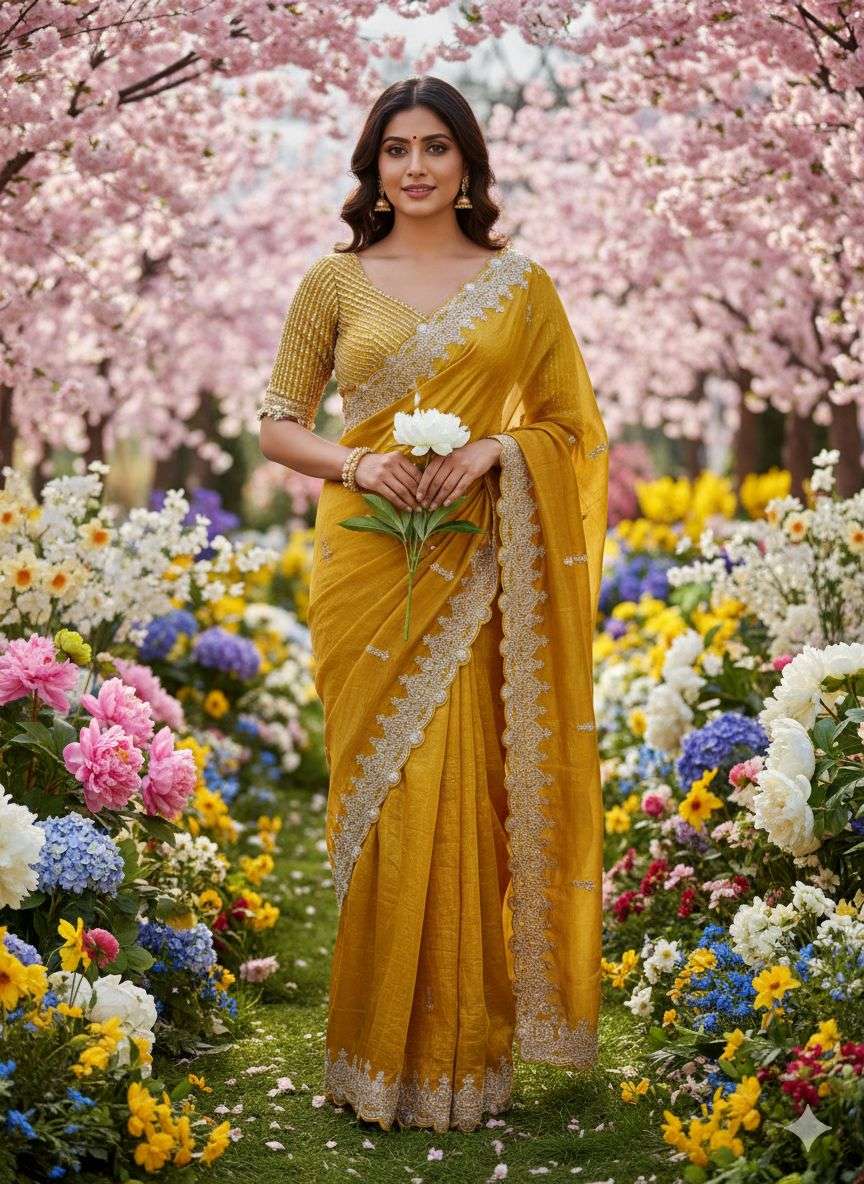  Premium Designer Crafted in rich silk fabric with a stylish...
