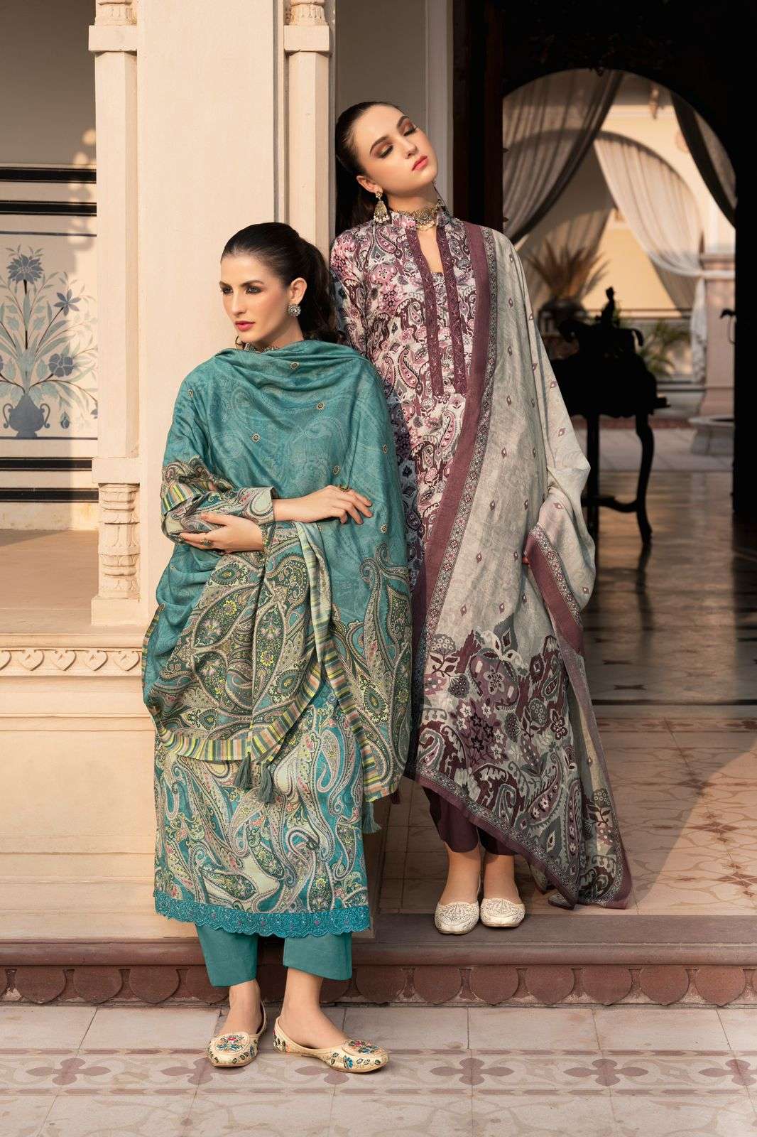 PRM TRENDZ RANGEENZ JAM SILK DIGITAL PRINT FANCY WORK SUIT L...