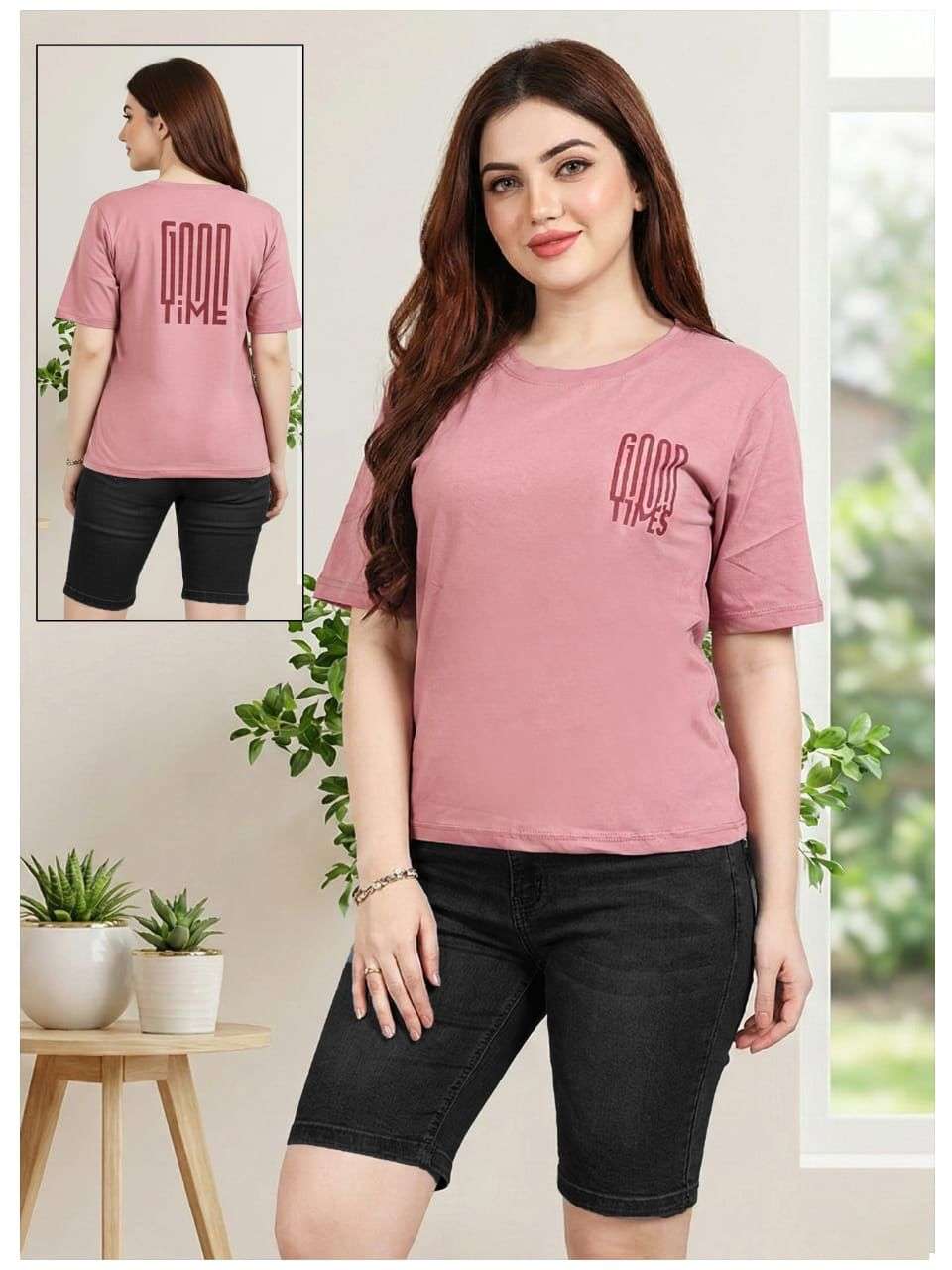PURE COTTON BEGGY SLEEVES T SHIRT FOR WOMENCOLLECTION SUPPLI...