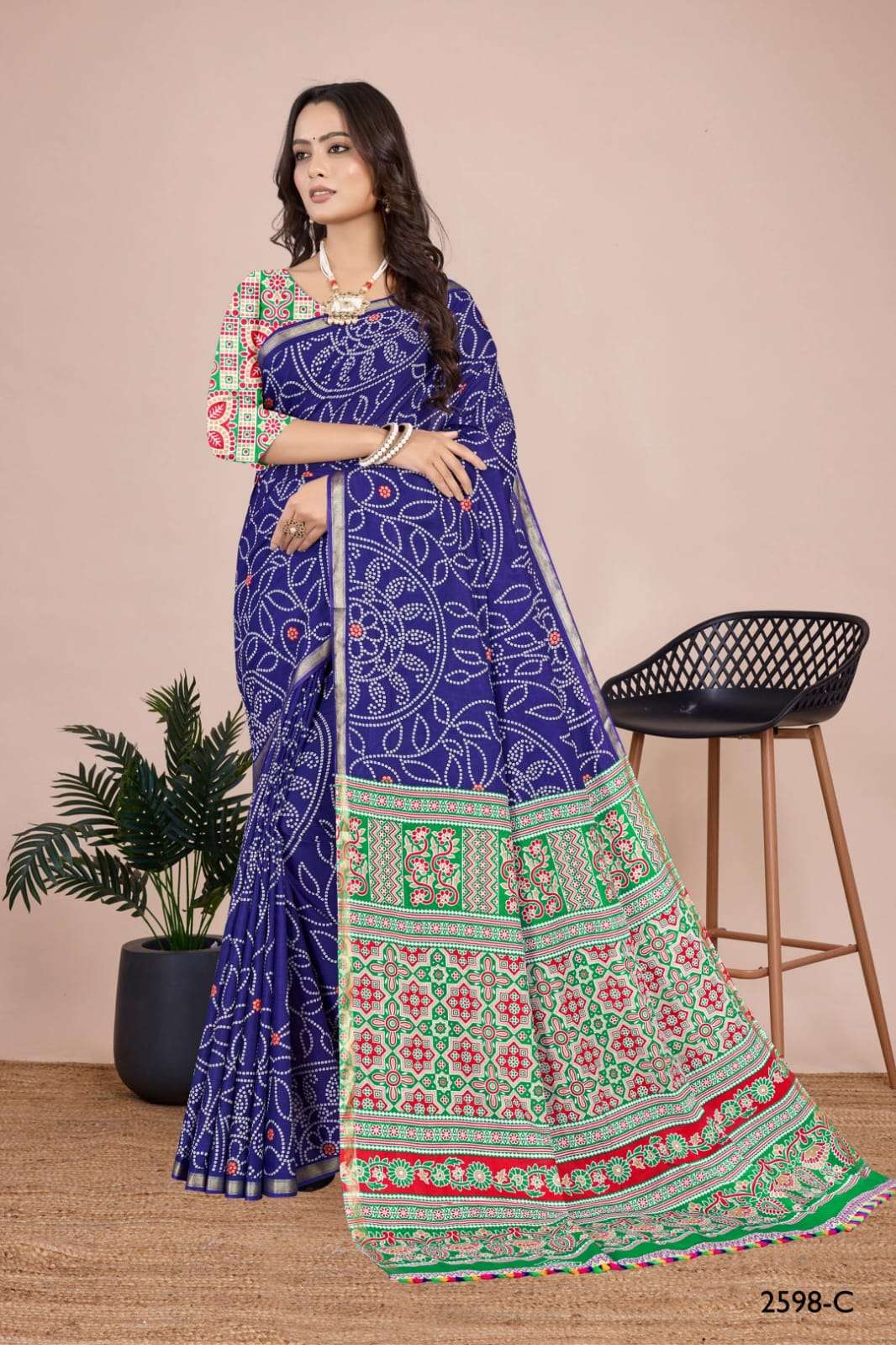 Pure Cotton fabric cotton symphony draping dreams with elega...