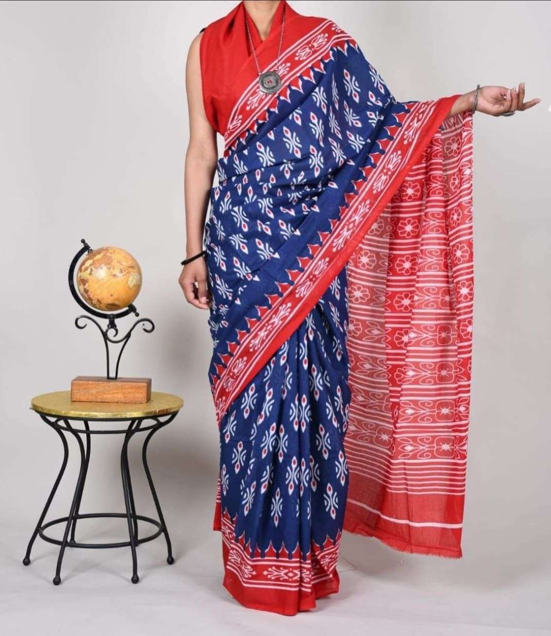 Pure Cotton soft fabric Batik Print regular wear Saree whol...