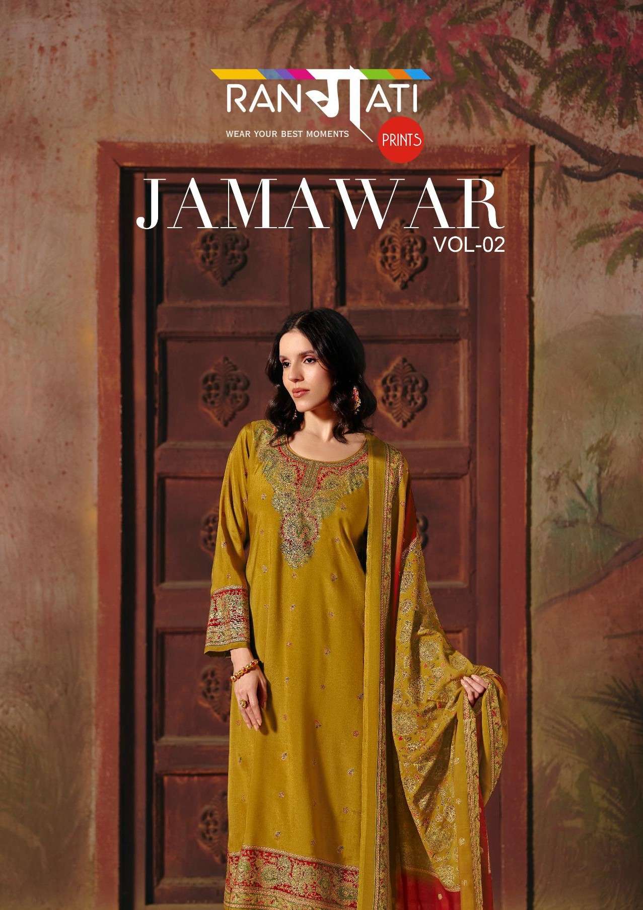 RANGATI  PRINTS JAMAWAR VOL 2 MUSLIN WEAVE DIGITAL PATTERN S...