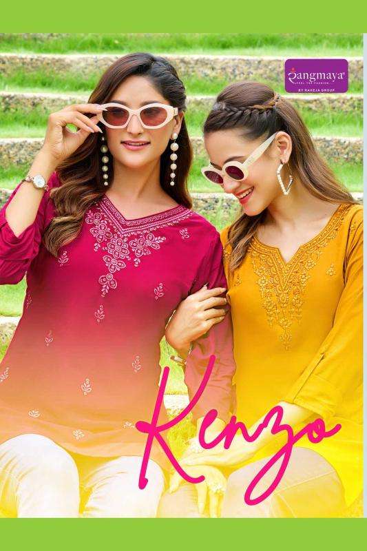 RANGMAYA KENZA RAYON TUNIC SHORT TOP COLLECTION SUMMER DEALE...