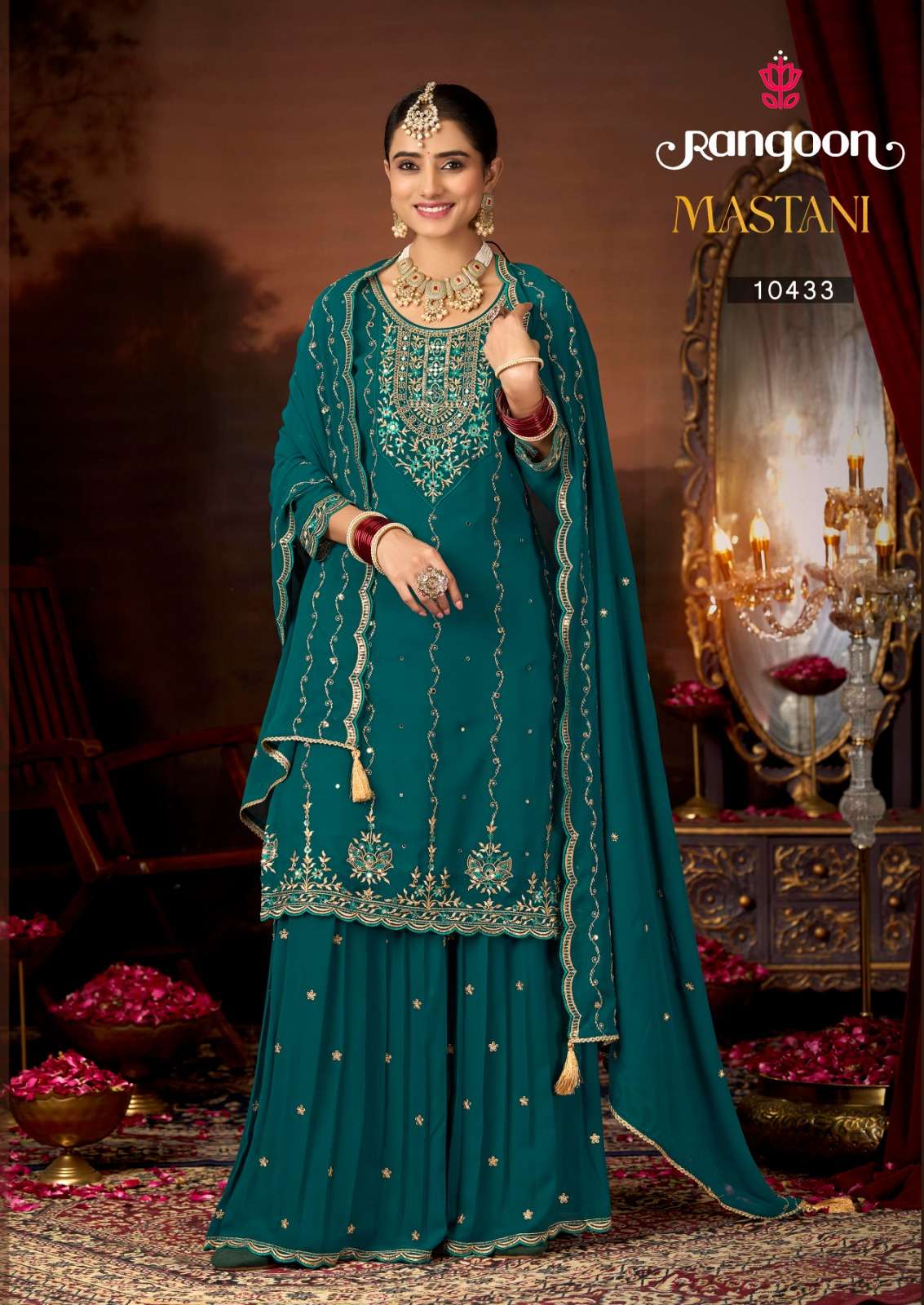 RANGOON MASTANI LUXURY COLLECTION WOMEN GEORGETTE FANCY WORK...