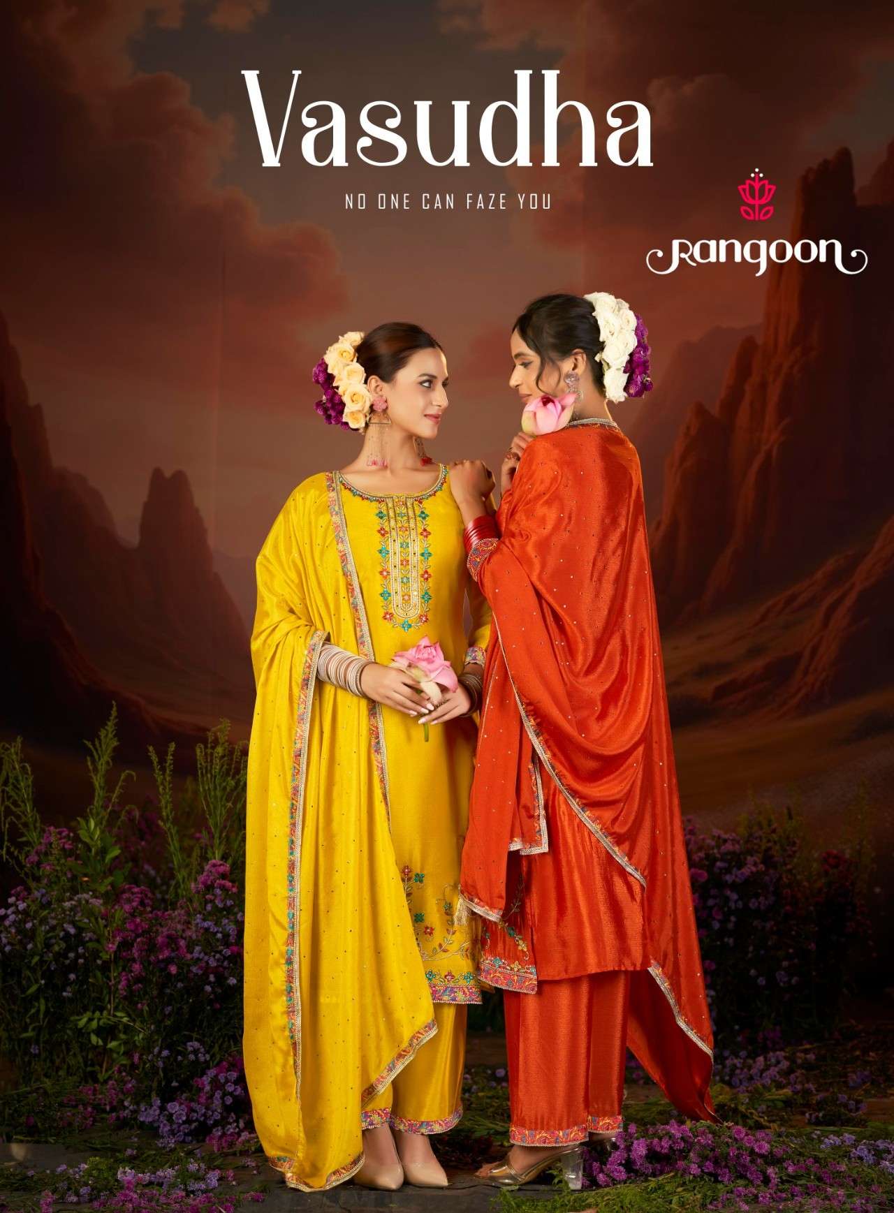RANGOON VASUDHA EXCLUSIVELY SERIES WOMEN READYMADE SUIT FOR ...