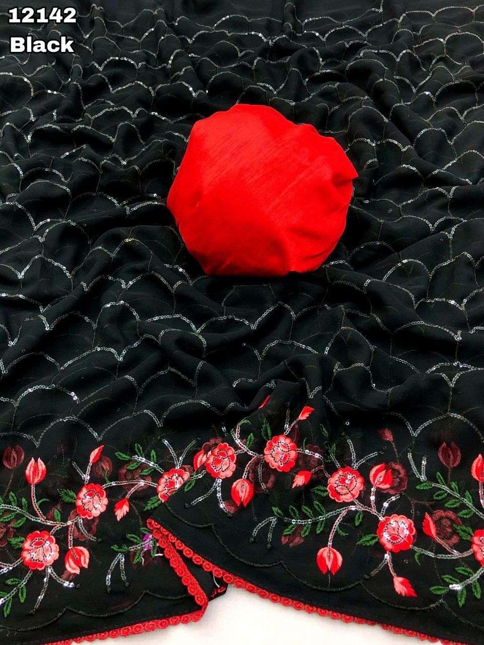   RI763AFO Pure And soft fancy Georgette fabric with beautif...
