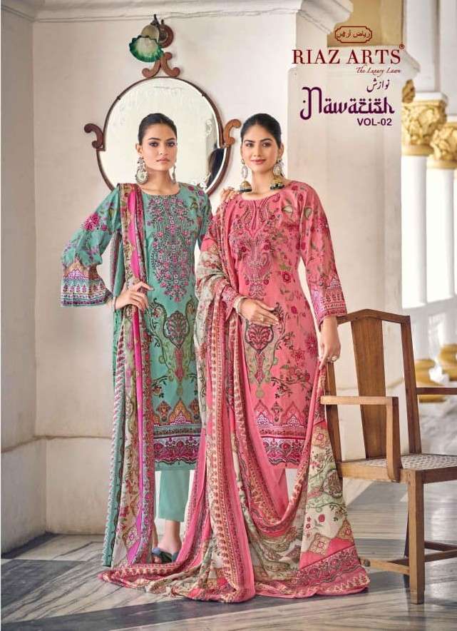 RIAZ ARTS NAWAZISH VOL 2 COTTON CAMRIC LAWN PRINT SALWAR KAM...