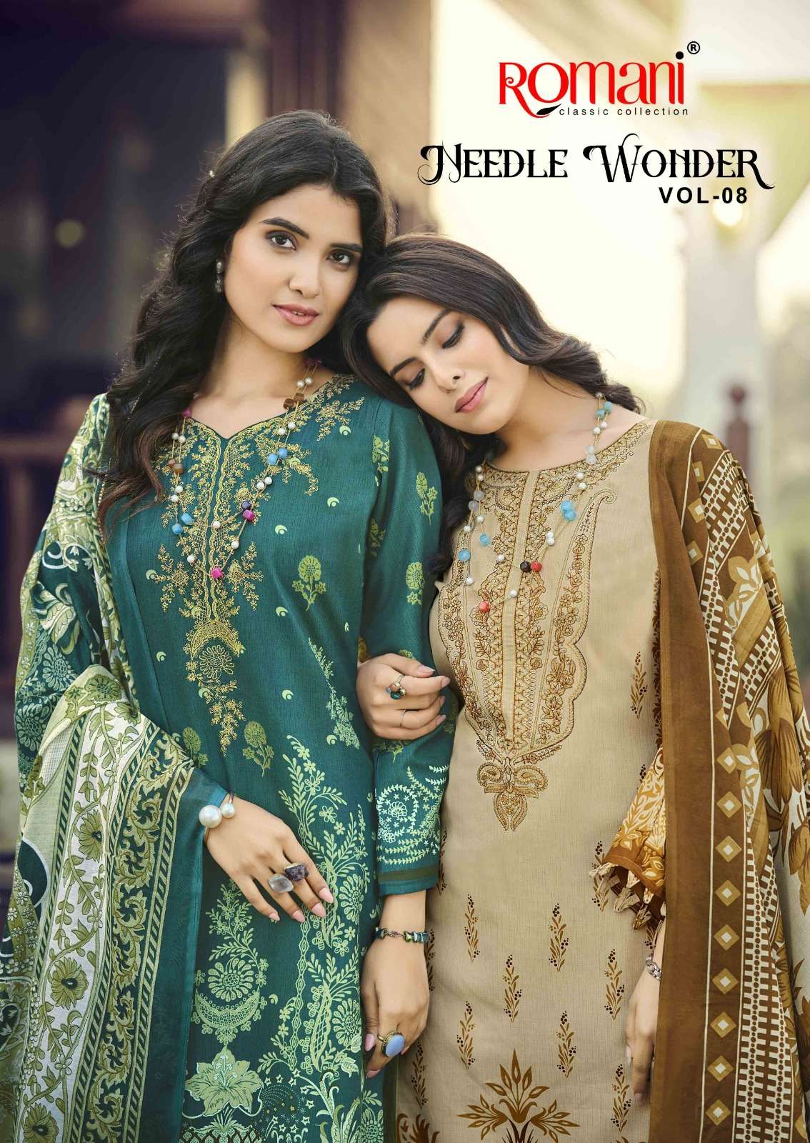 ROMANI NEEDLE WONDER VOL 8 TOP BRAND PAKISTANI COTTON PRINTE...