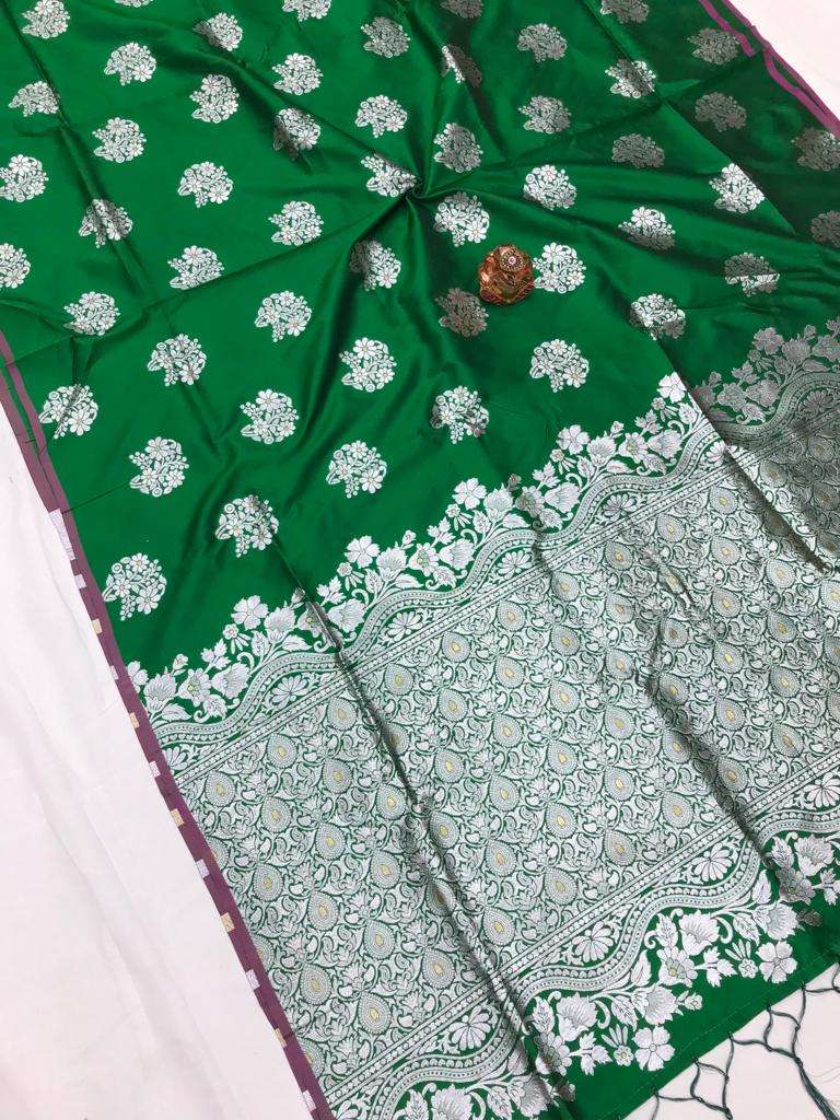SAANJ SOFT AND PURE LICHI SLIK FABRIC GRACE IN EVERY FOLD RE...