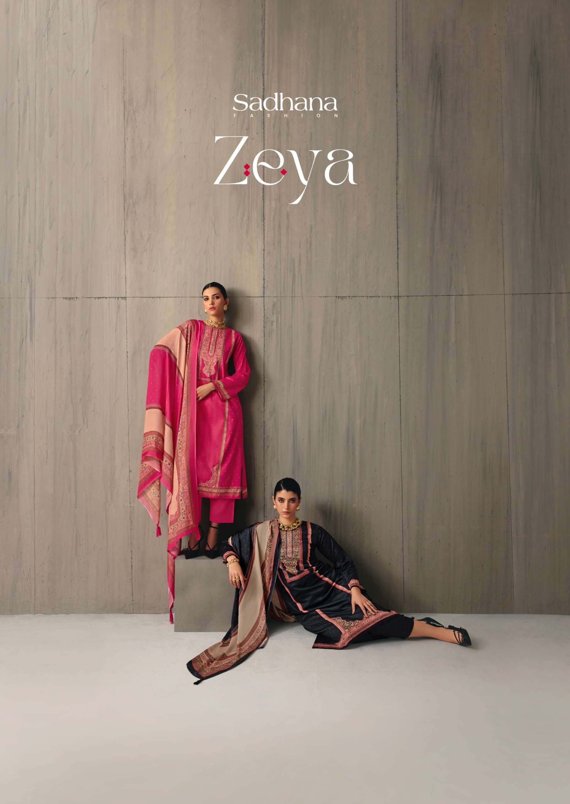 SADHANA FASHION ZEYA BRAND JAAM COTTON PRINT WITH HEAVY WORK...