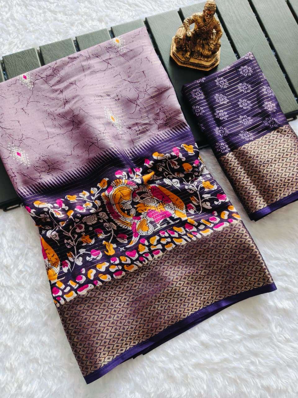 SANJANA ENJOY YOUR FESTIVALS WITH THIS HEAVY MATKA SILK ZARI...